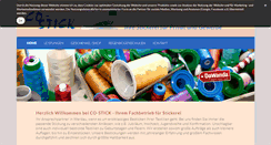 Desktop Screenshot of co-stick.de
